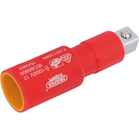 Draper 1/2 Sq. Dr. VDE Approved Fully Insulated Extension Bar (75mm) (32103) (1/5)