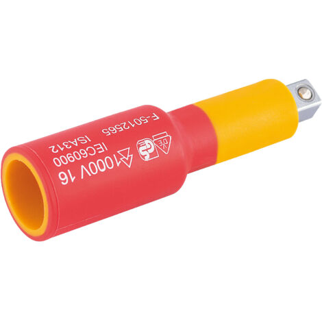 Draper 1/4 Sq. Dr. VDE Approved Fully Insulated Extension Bar (50mm) (32042) (1/5)
