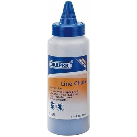 Draper 115G Plastic Bottle of Blue Chalk for Chalk Line (42967)