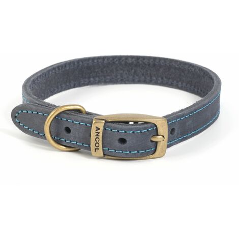Ancol Timberwolf Leather Collar Blue 50cm - 314181 (1/5)