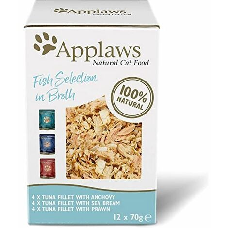 Applaws Cat Pouch MPk Fish (12Pk) 70g - 27504 (1/5)