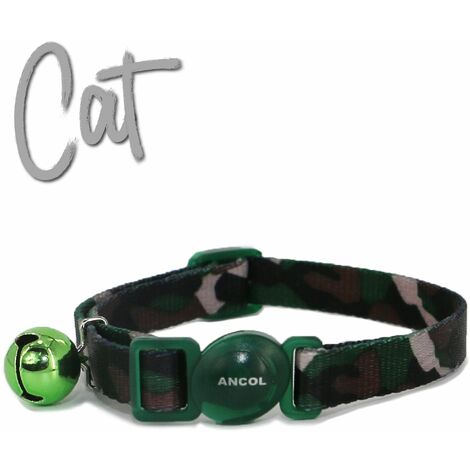 Ancol Cat Collar Camouflage Green - 32245