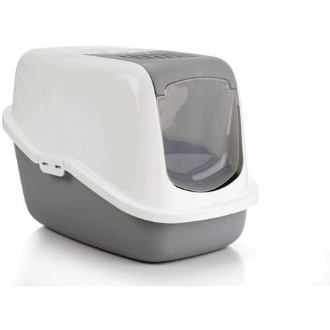 Savic Nestor Cat Toilet Home White/Grey 56x39x38.5 - 37655