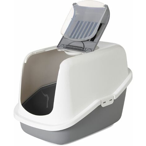 Savic Nestor Cat Toilet Home White/Grey 56x39x38.5 - 37655