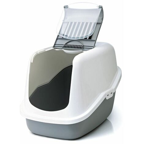 Savic Nestor Cat Toilet Home White/Grey 56x39x38.5 - 37655