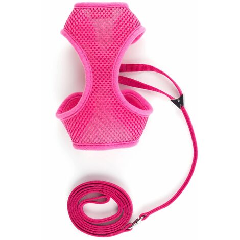 Ancol Cat Harness Soft Nylon Pink Medium - 33084 (1/5)