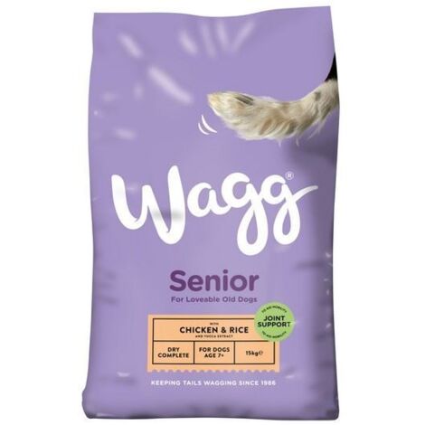Wagg Complete Senior with Chicken and Rice - PK 1 - 18420 (1/2)