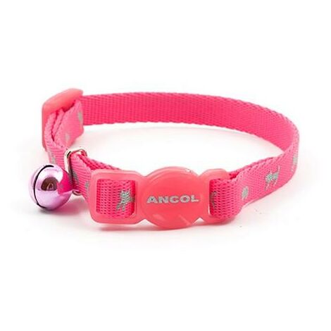 Ancol Safety Kitten Collar Hi-Vis Pink PK3 - 394011