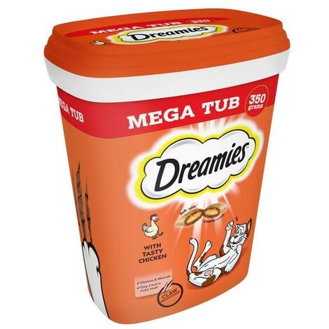 Dreamies Treats with Chicken 350g Tub PK2 - 712816