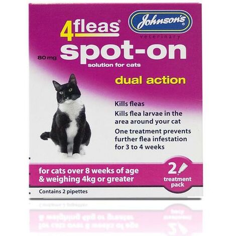 JVP 4 Fleas Spot On Cat 80mg PK6 - 720705