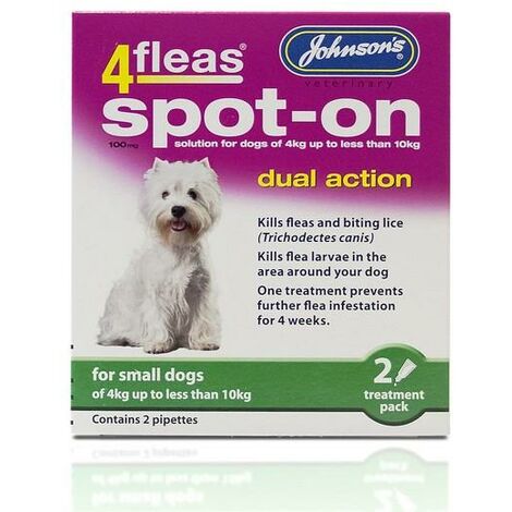 JVP 4 Fleas Spot On Small Dog 100mg PK6 - 720706