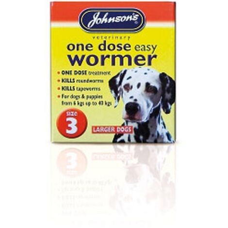 JVP One Dose Wormer for Large Dog Size 3 PK6 - 20502 (1/5)