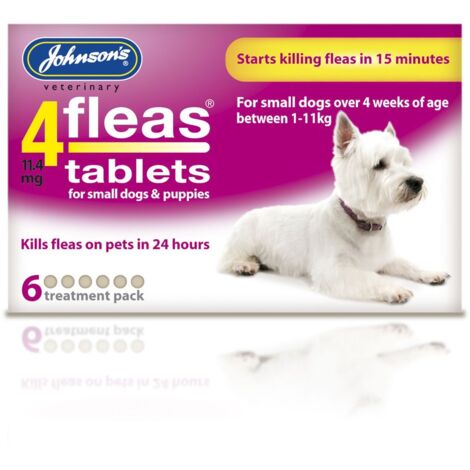 JVP 4 Fleas Puppy Flea Tablets (6Tabs) PK6 - 2045