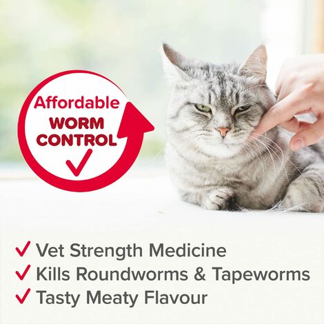 Beaphar WORMclear Cat for Cats up to 6kg (2Tabs) - 219141