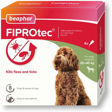 Beaphar Fiprotec Spot On Large Dog 268mg (4 Pipettes) - 260706 (1/5)