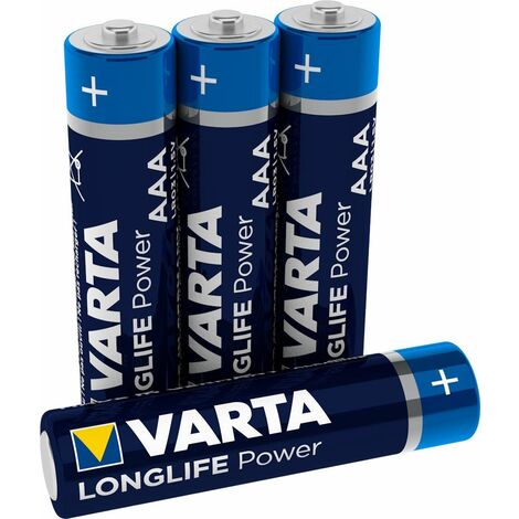 Varta High Energy 4 AAA Size Alkaline Batteries
