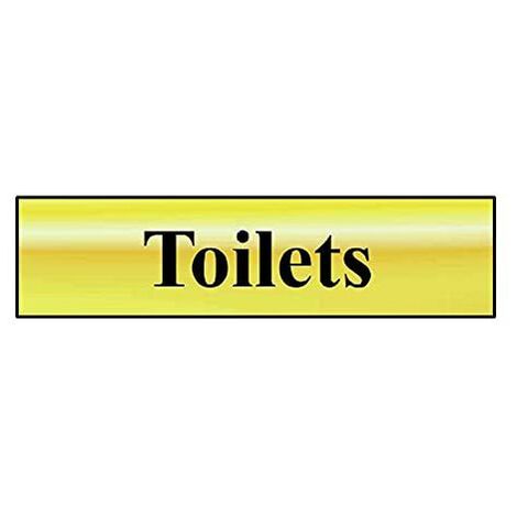 Scan 6005 Toilets - Polished Brass Effect 200 x 50mm SCA6005 (1/2)