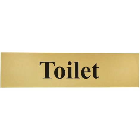 Toilet - Polished Brass Effect 200 x 50mm SCA6051 (1/2)