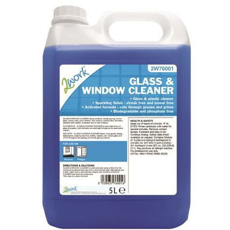 2Work Glass Window Cleaner 5 Litre - 2W76001