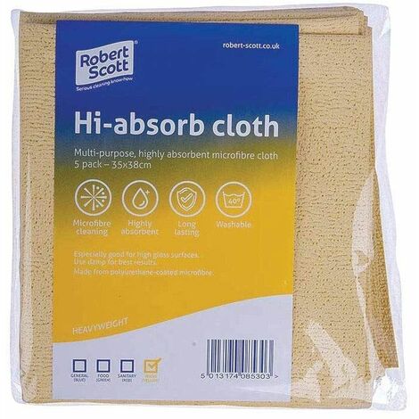 Robert Scott Hiabsorb Cloth Ylw Pk5 - CNT08530