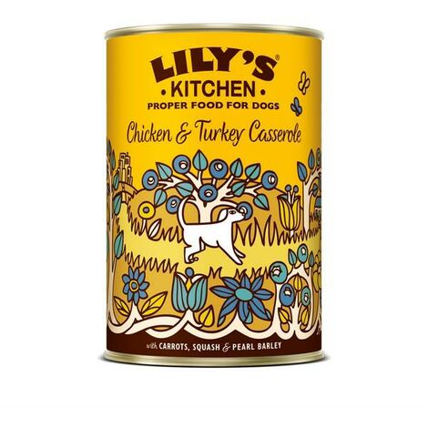 Lilys Kitchen Chicken and Turkey Casserole for Dogs 400g PK6 - 15051