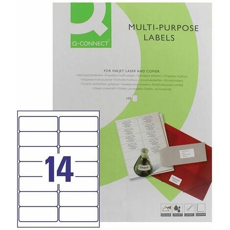 Q-Connect Multipurpose Labels Pk1400 - KF26054