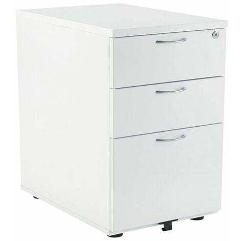 Jemini 3 Drw Desk High White - KF74149
