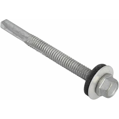 TechFast Hex Head Roofing Screw Self-Drill Heavy Section 5.5 x 80mm ...