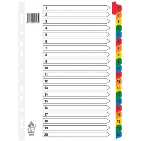 Whitebox A4 A-Z Mylar Index – Weiß, Register Für Ordner & Dokumente