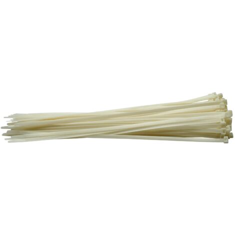 Cable Ties, 8.8 x 500mm, White (Pack of 100) (70410)