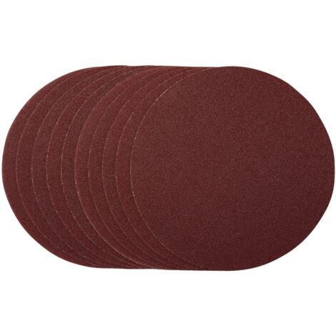 Sanding Discs, 180mm, Hook & Loop, 80 Grit, (Pack of 10) (55204) (1/5)