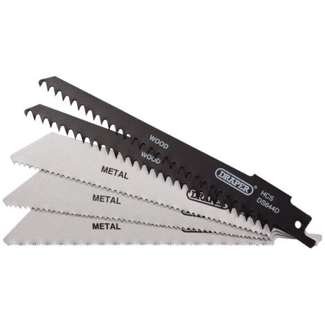 Assorted Reciprocating Saw Blades for Multi-Purpose Cutting, 150mm (Pack of 5) (52517) (1/5)