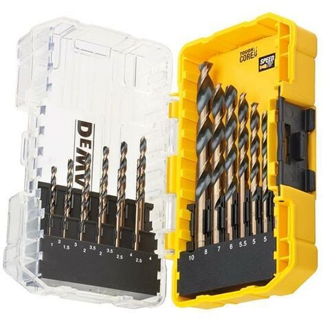 DT70728 Black Gold HSS Drill Set 19 Piece DEWDT70728QZ