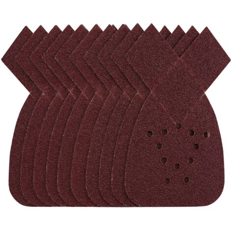 Detail Sanding Sheets with Hook and Loop, 140mm, 40 Grit, SSD4 (Pack of 10) (43848) (1/5)