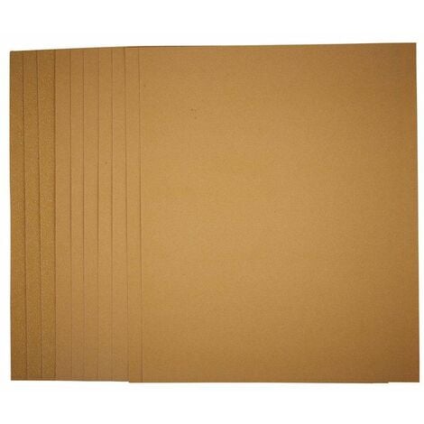General Purpose Sanding Sheets, 230 x 280mm, Assorted Grit (Pack of 10) (37781)