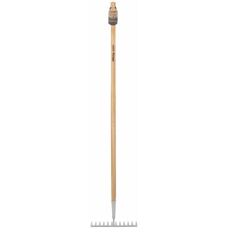 Draper Heritage Stainless Steel Garden Rake with Ash Handle (99015)