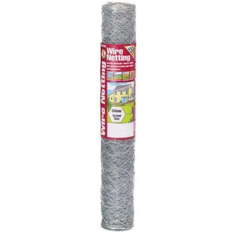 Galvanised Wire Netting 50mm� Hexagon, 10 x 0.6m - GDM50045 (1/3)