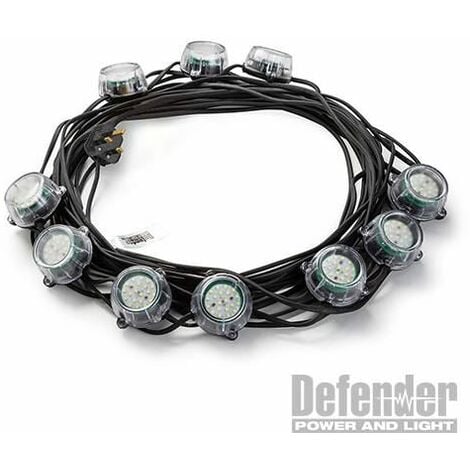 22m Heavy Duty LED Encapsulated Festoon String Lights 50W 230V 50W E89353