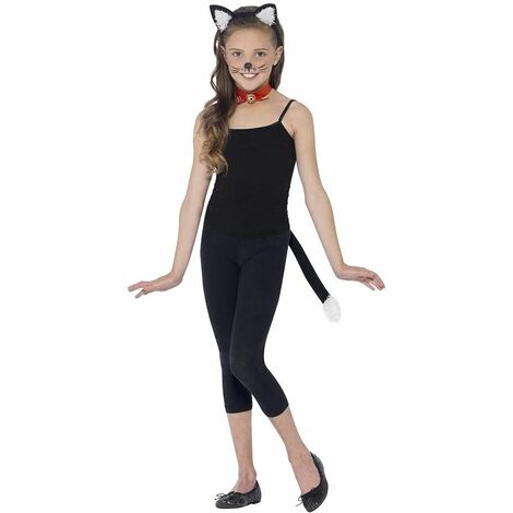 Cat Kit - Black - with Ears - Collar & Tail - 44084 (1/2)