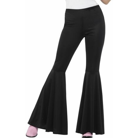 Flared Trousers Ladies Black [21465SM]