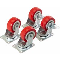 4pcs 50 mm (2 inch) Swivel Castor Set (140kg Loading Capacity) - S5670