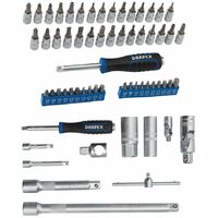 thumbnail image 2 of Draper 83-Piece HI-TORQ Socket Set - 1/4" & 1/2" Drive, Metric Sockets, Ratchets, Extensions, Pliers & More In Plastic Case 2 of 6
