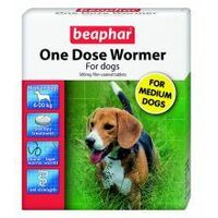 Beaphar One Dose Wormer Medium Dog - 2tabs - 719269