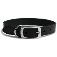 Ancol Leather Collar Black - 20 - 870453