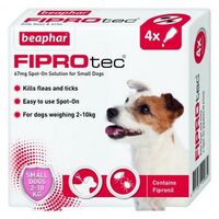 Beaphar Fiprotec Spot On Small Dog (4 Pipettes) - 260700