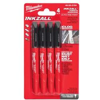 INKZALL� Ultra Fine Tip Marker Black (Pack of 4) MHT48223154