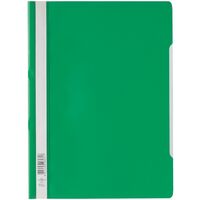 Elba Elba Report File Clear Front Plastic Green Pack 50 400055031