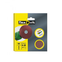 Flexovit 63642526377 Drill Mountable Disc 125mm Coarse 50G Pack 10 FLV26377