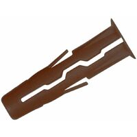 Rawlplug R-UNO-BRN-1000 Brown UNO® Plugs 7 x 30mm (Pack 1000) RAW68557