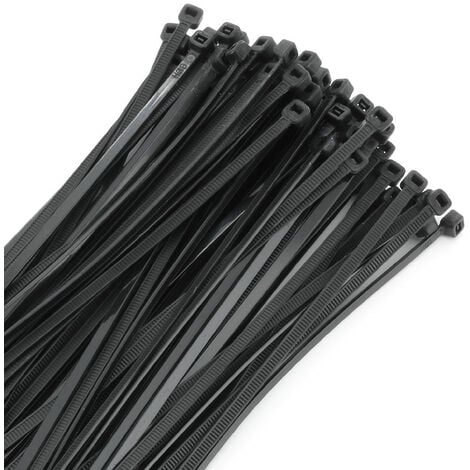 Kabelbinder Edelstahl 100 Stk., schwarz